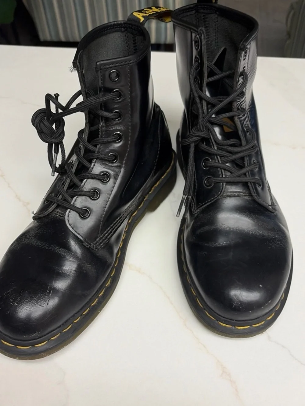 DocMartin Black Leather Lace-Up Men’s Boots 1460